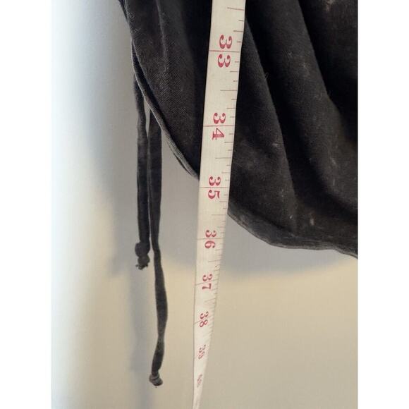 Victorias Secret PINK Short Sleeve Ruched Sides T-Shirt Dress Distressed LARGE - Picture 3 of 5